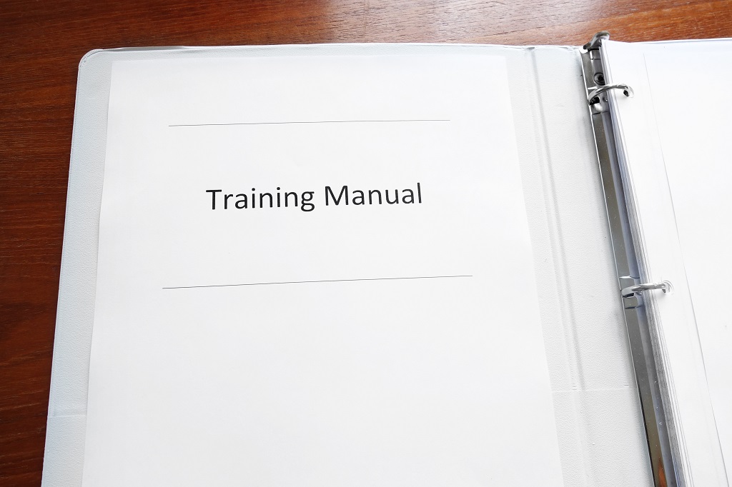 training manual sections